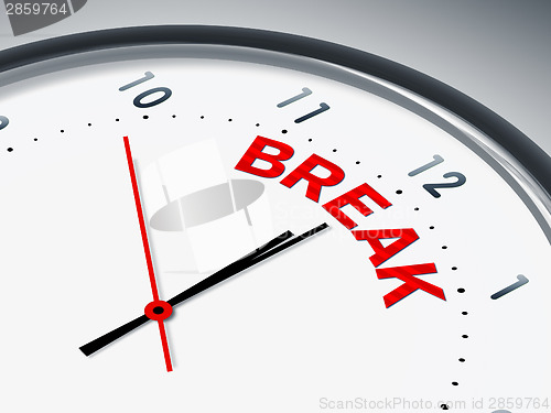 Image of time for a break