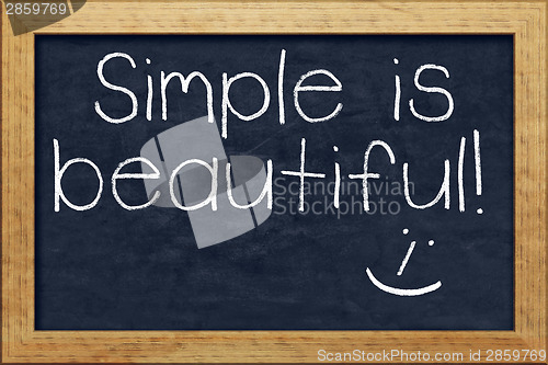 Image of chalkboard simple is beautiful