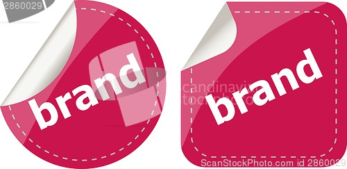 Image of brand Labels, stickers, pointers, tags for your (web) page