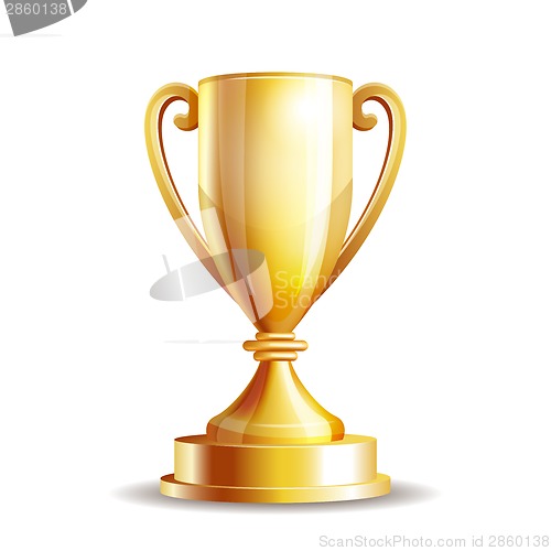 Image of Golden trophy cup