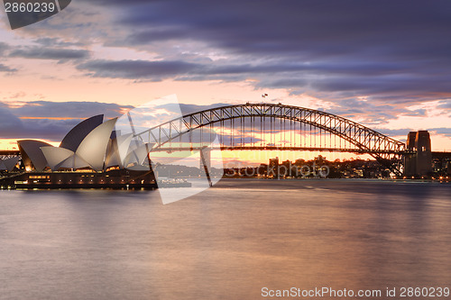 Image of Sydney Australia at sunset