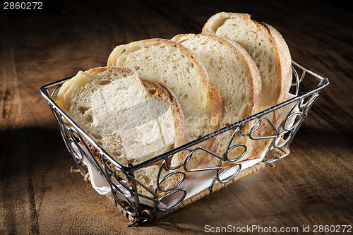 Image of basket with baguette