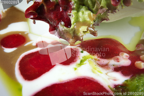 Image of strawberry olive dressing