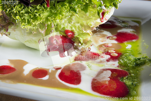 Image of Plate with salad