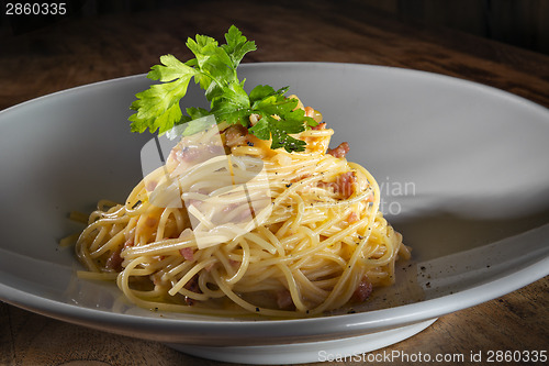 Image of Plate spaghetti carbonara