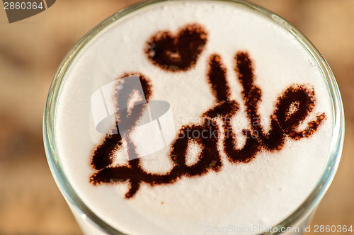 Image of latte closeup