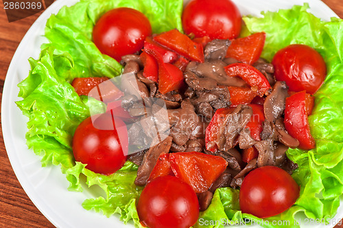 Image of Roasted beef and mushrooms