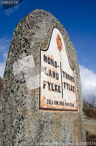 Image of Boundary stone - Nordland Troms