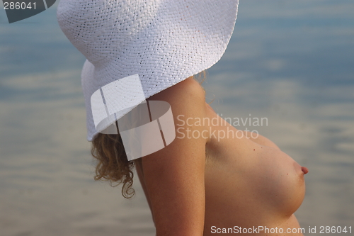 Image of White Sun Hat A