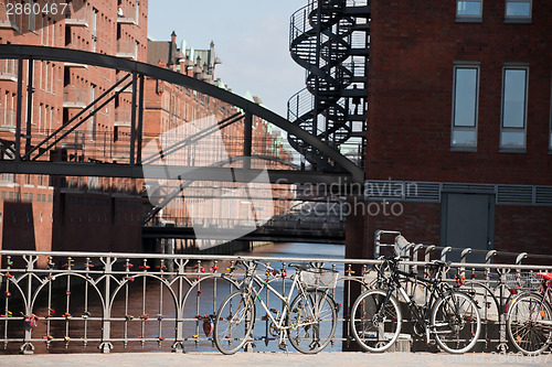 Image of Hamburg Speicherstadt district view