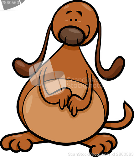 Image of cute dog cartoon illustration
