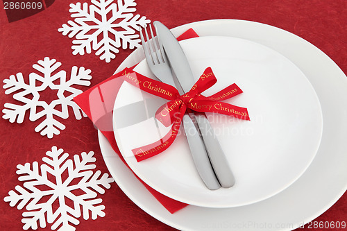 Image of Christmas Dinner Place Setting