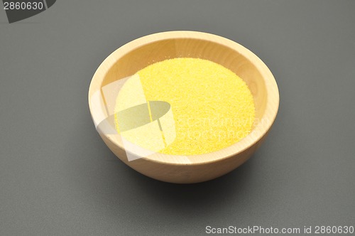 Image of Detailed but simple image of  polenta on white