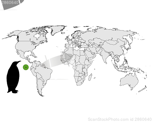 Image of Galapagos penguin range