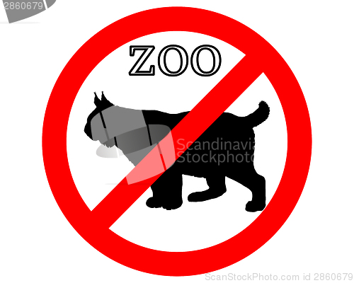 Image of Lynx in zoo prohibited