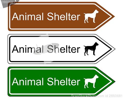 Image of Sign animal shelter