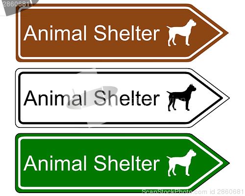 Image of Sign animal shelter