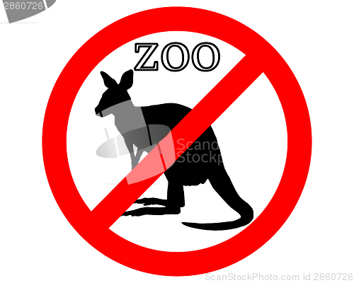 Image of Kangaroo in zoo prohibited