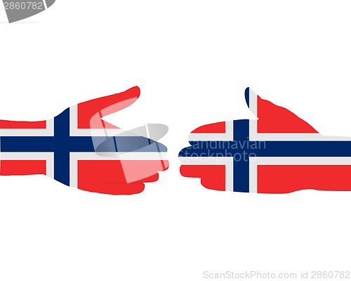 Image of Norwegian handshake