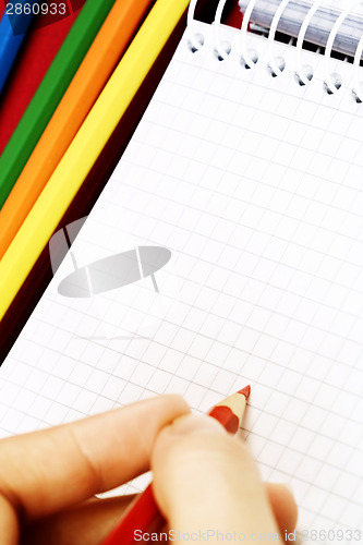 Image of Pencil and agenda