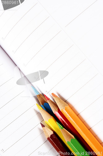 Image of Color pencil and agenda