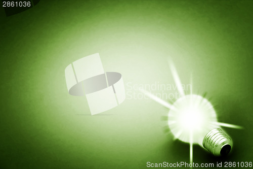Image of Background with lit lightbulb