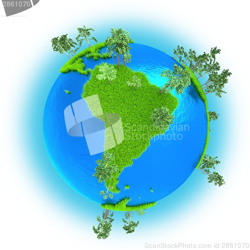 Image of Africa on planet Earth