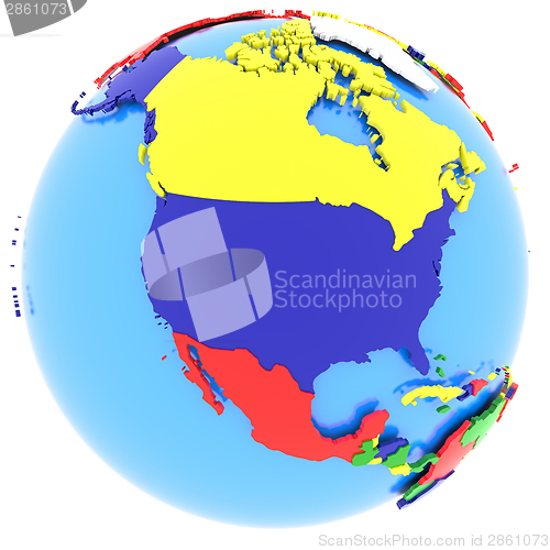 Image of North America on Earth