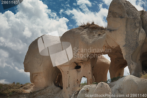 Image of Weathered rocks in Cappadocia