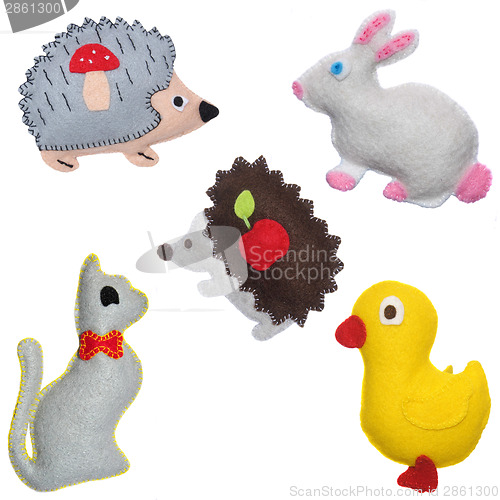 Image of Bunnies, hedgehogs, cat and duckling