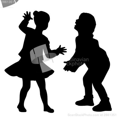 Image of Silhouettes of kids