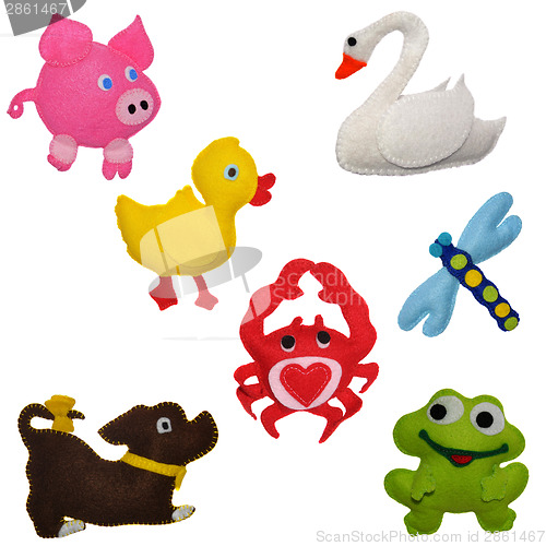 Image of Felt toys animals