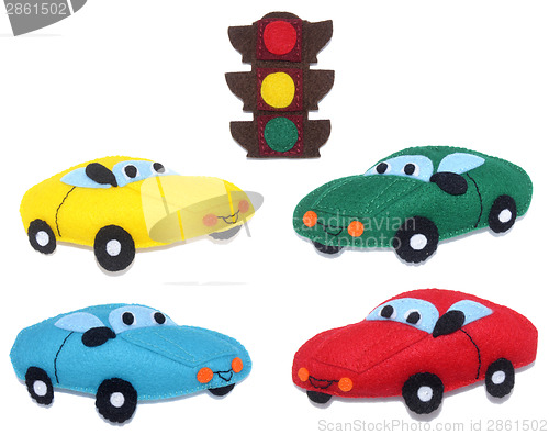 Image of Cars and Traffic light