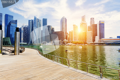 Image of Singapore city skyline