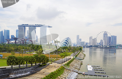 Image of Singapore city skyline