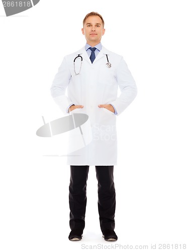 Image of male doctor with stethoscope