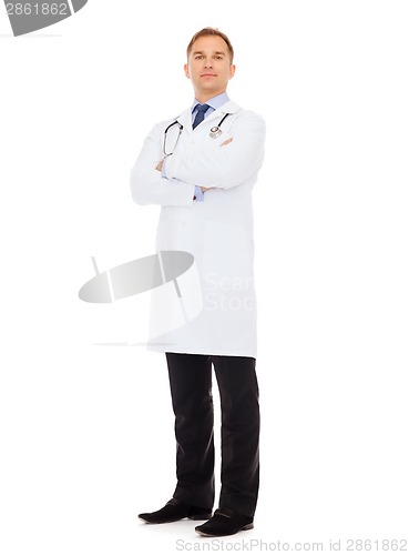 Image of male doctor with stethoscope