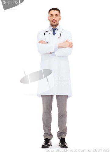 Image of male doctor with stethoscope