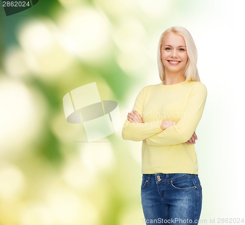 Image of smiling girl in casual clothes