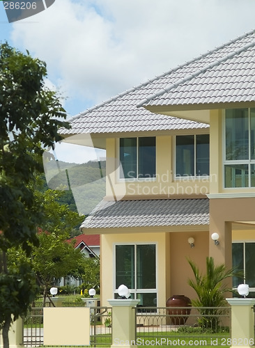 Image of Detail of villa with two floors