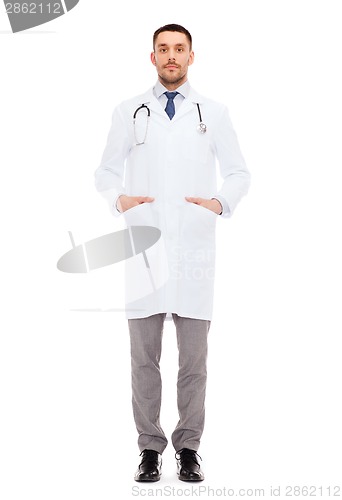 Image of male doctor with stethoscope