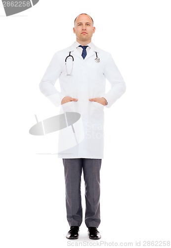 Image of male doctor with stethoscope