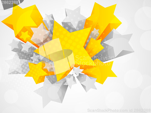Image of Background with 3d star