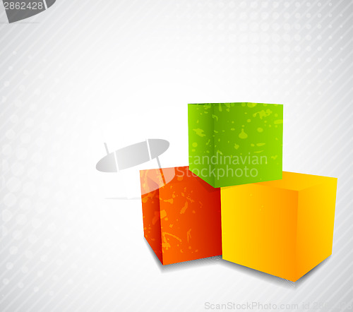 Image of Background with cubes