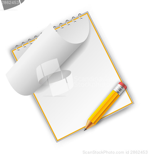 Image of Notepad with pencil