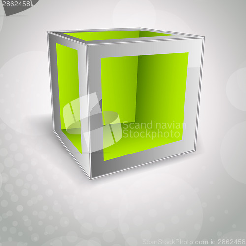 Image of Background with cube