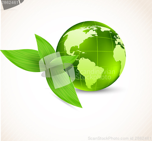 Image of Background with earth and leaves