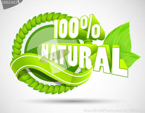 Image of 3d eco label