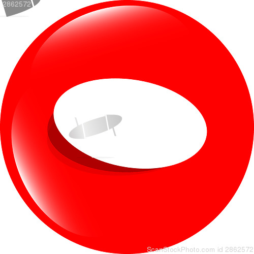 Image of Web buttons for design, icon with empty blank white paper