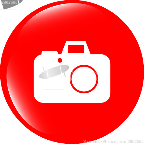 Image of camera web icon isolated on white background